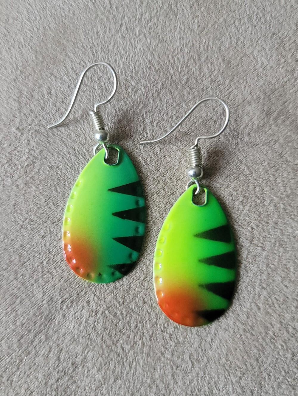 SPINNER BLADE Metal Multicolor Earrings